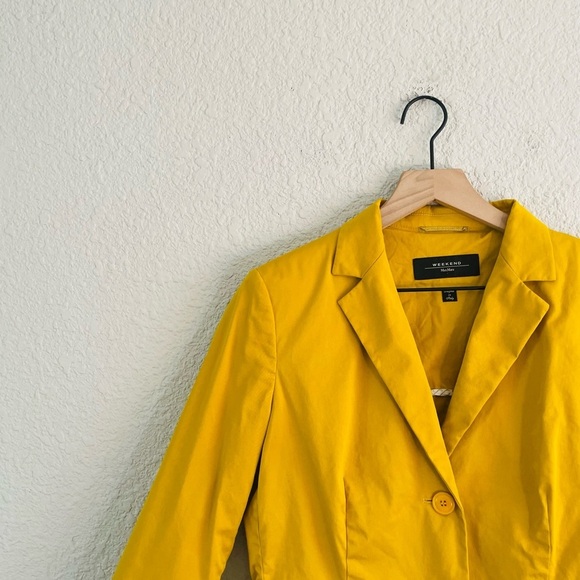 Weekend MaxMara Yellow Blazer Jacket - Picture 9 of 13